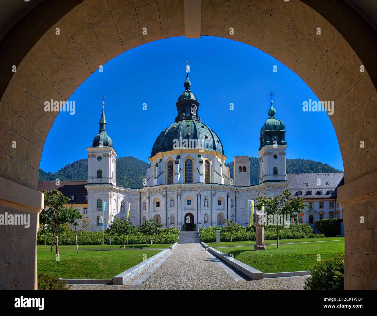 DE - BAVIERA: Monastero di Ettal vicino Oberammergau Foto Stock