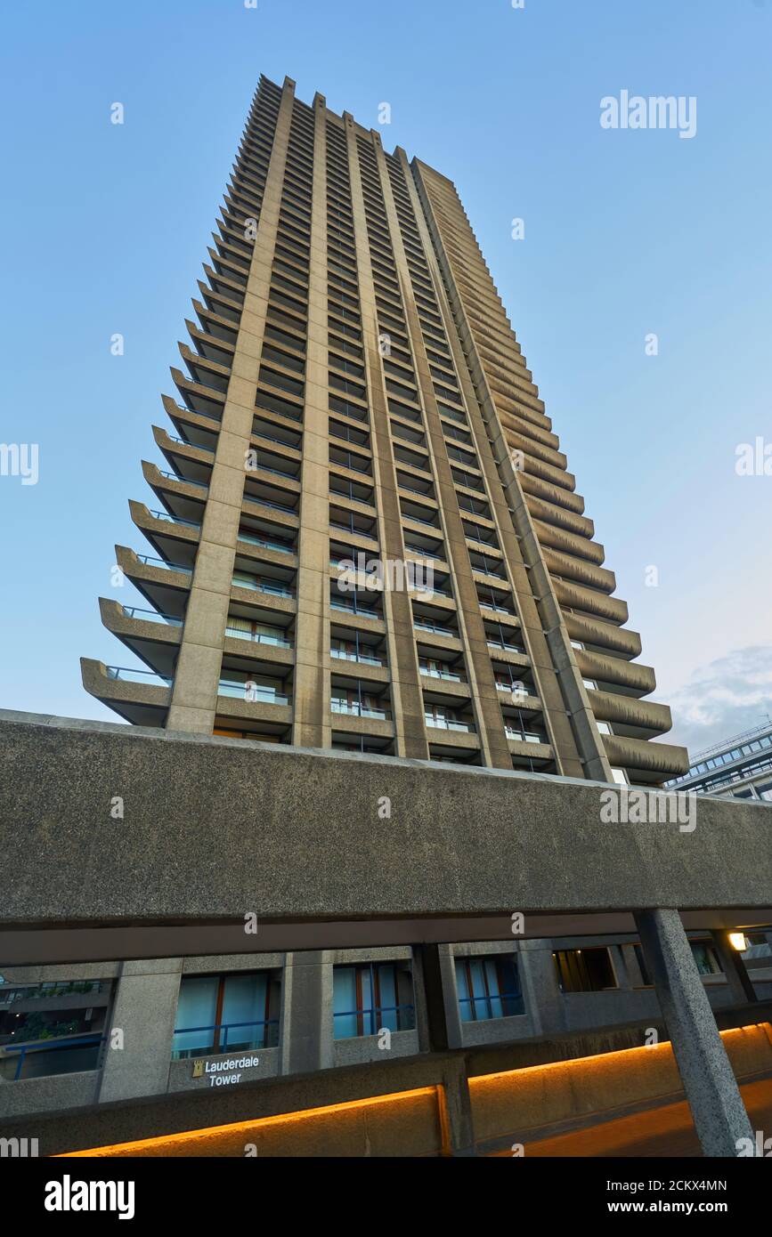 il barbican londra brutalista architettura Foto Stock