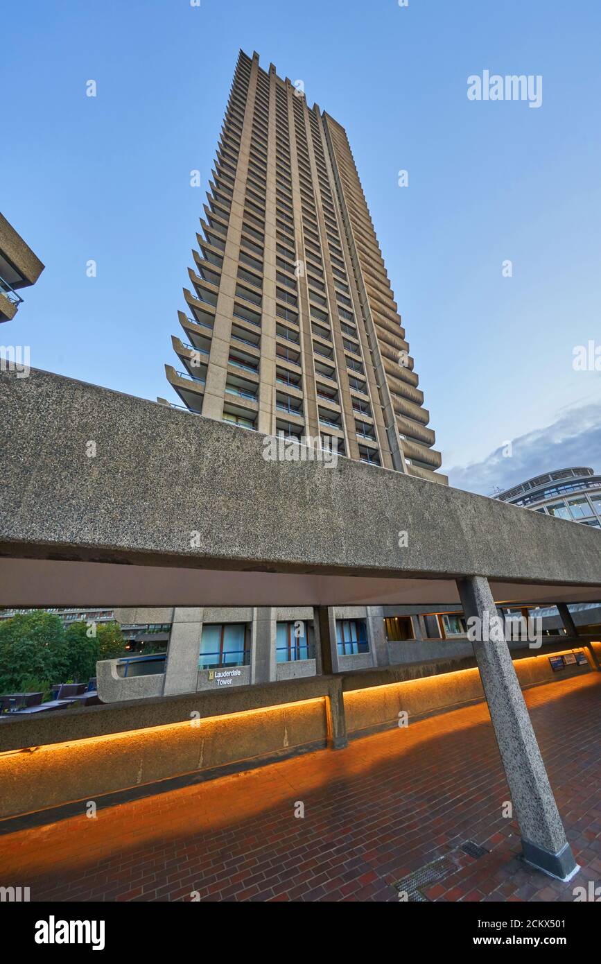 il barbican londra brutalista architettura Foto Stock