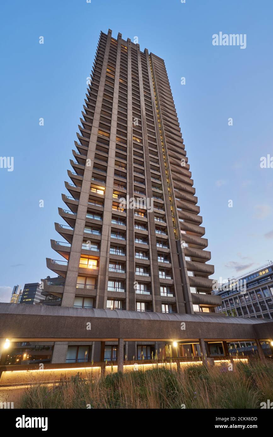 il barbican londra brutalista architettura Foto Stock