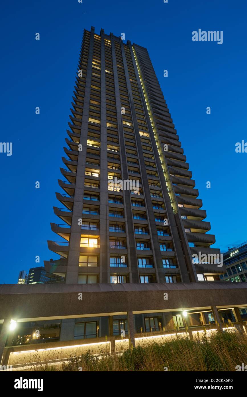 il barbican londra brutalista architettura Foto Stock