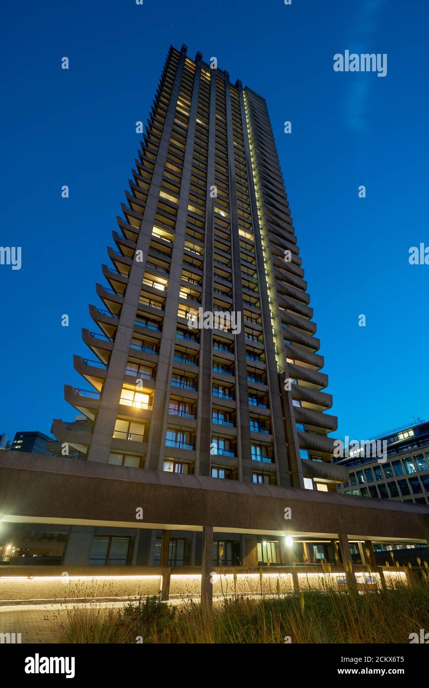 il barbican londra brutalista architettura Foto Stock