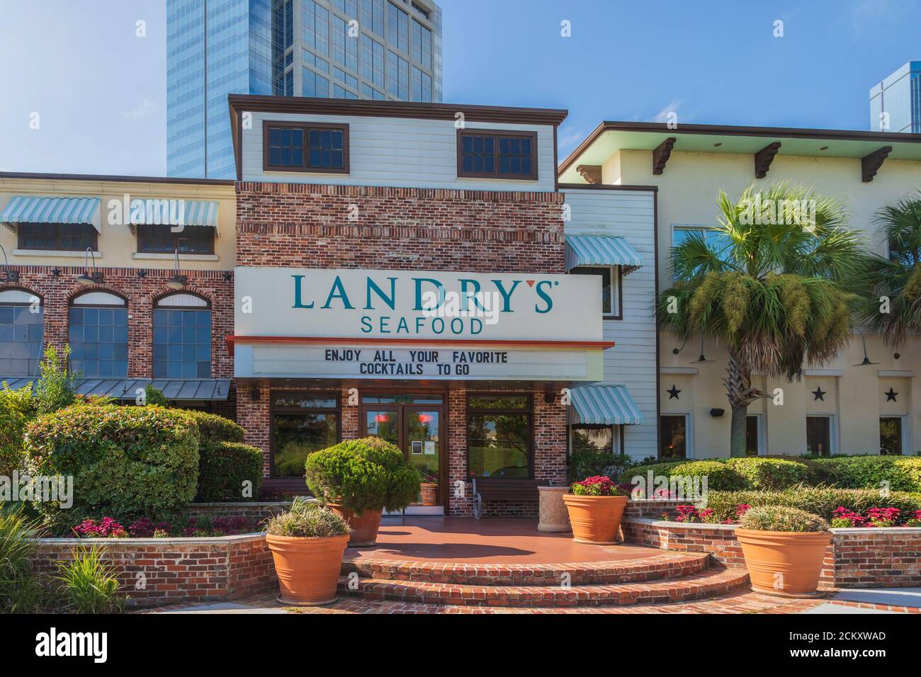 Ristorante di pesce Landry's a The Woodlands, Texas. Foto Stock