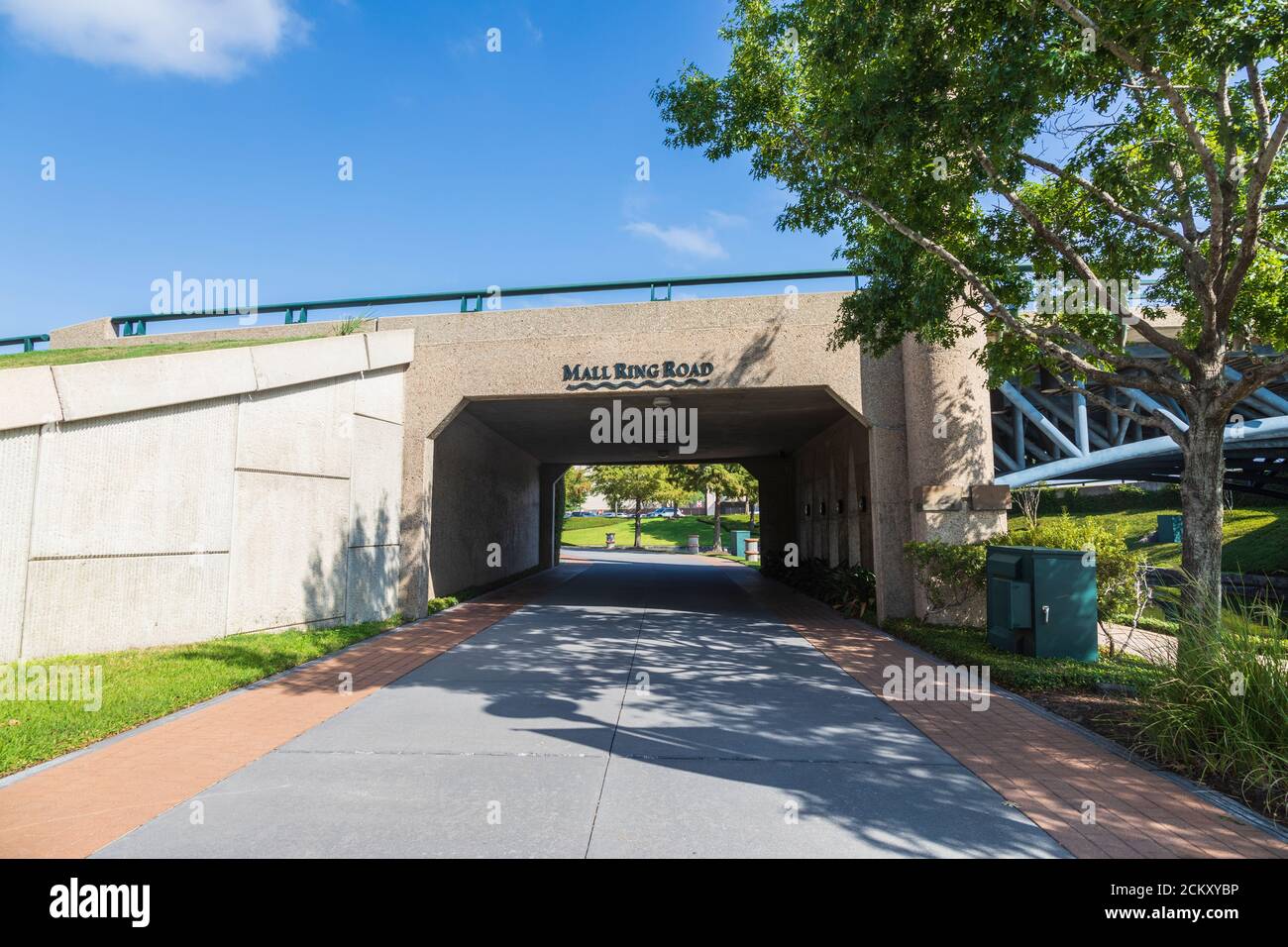 Mall Ring Road intorno al Woodlands Mall, The Woodlands, Texas. Foto Stock