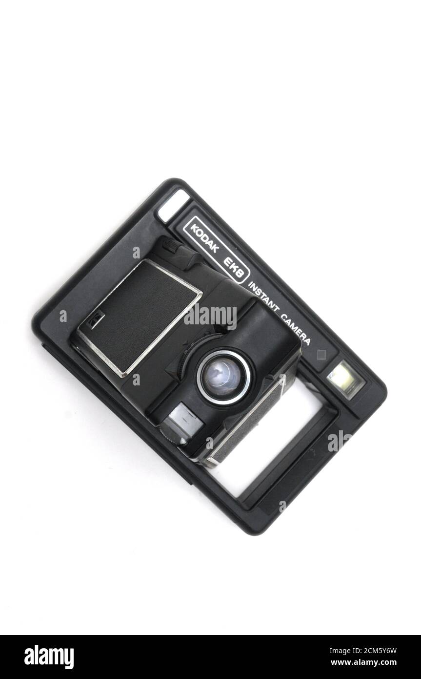 Polaroid, film Polaroid, film istantaneo, telecamera Polaroid, telecamera Polaroid vintage, Foto Stock