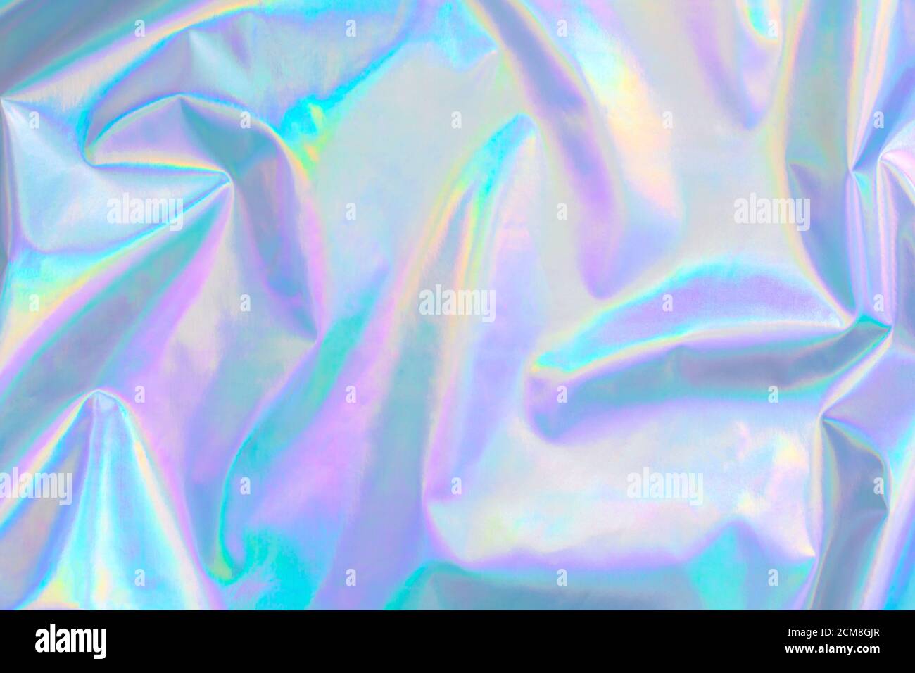 sfondo olografico color pastello in stile anni '80 Foto Stock