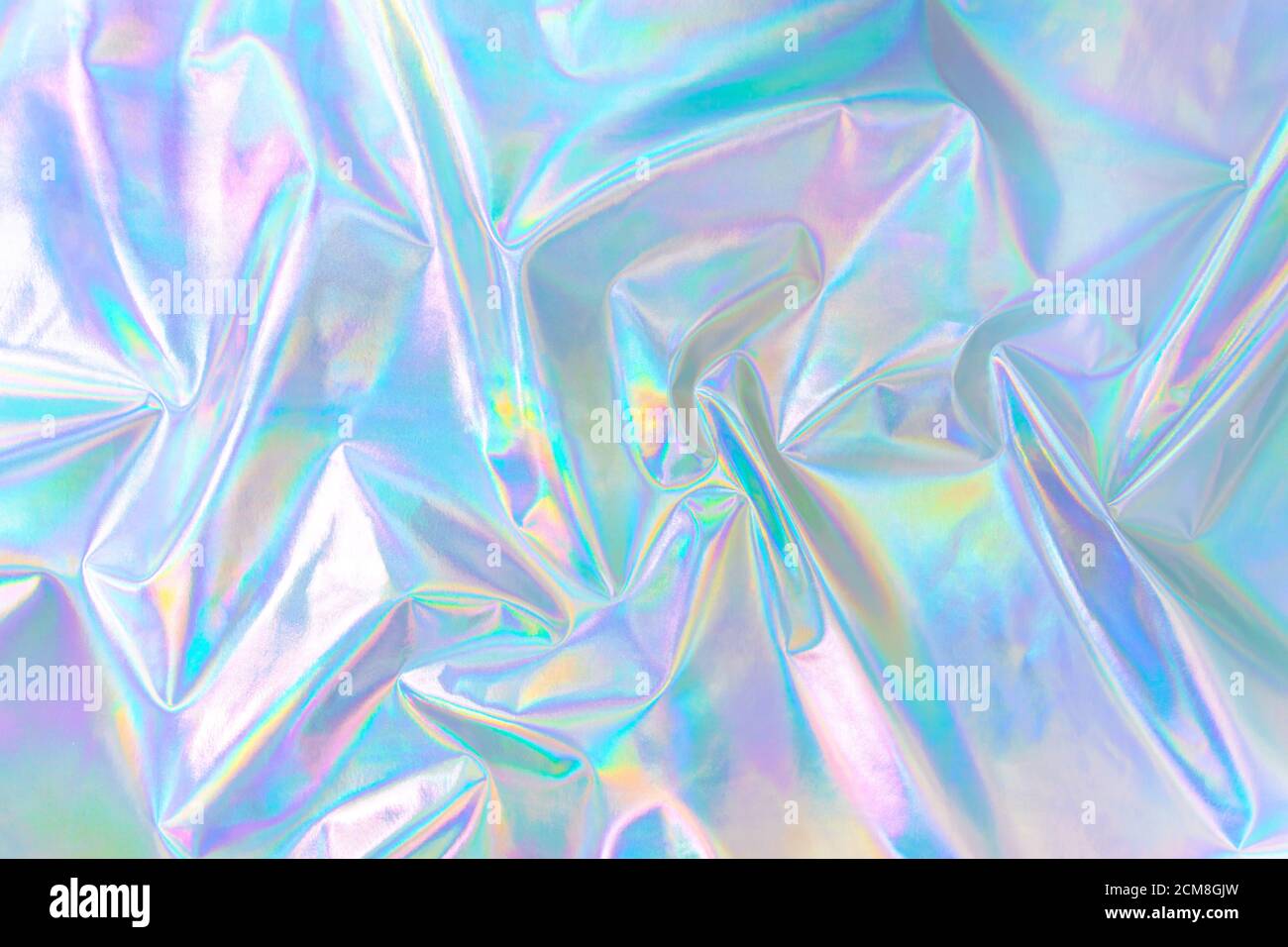 sfondo olografico color pastello in stile anni '80 Foto Stock