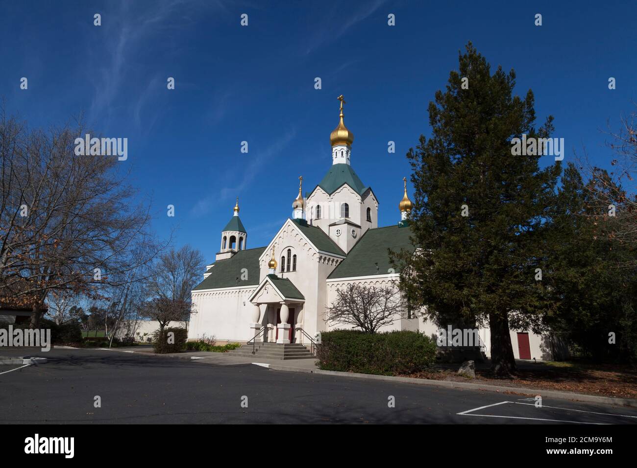 Chiesa ortodossa russa di San Pietro e Paolo, Santa Rosa, California, USA Foto Stock