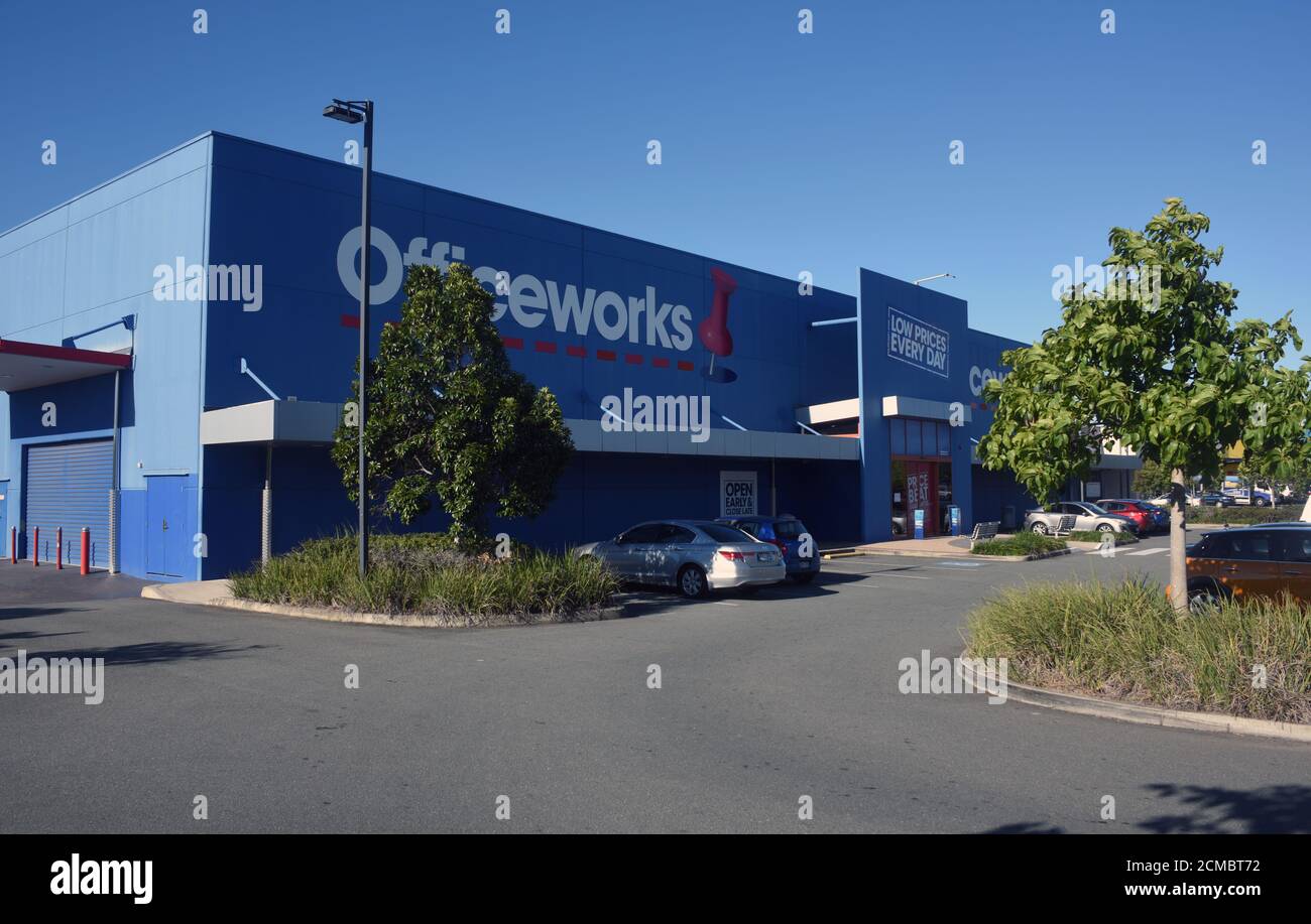 Negozio di cancelleria e attrezzature per ufficio a Brisbane, Queensland, Australia. Foto Stock