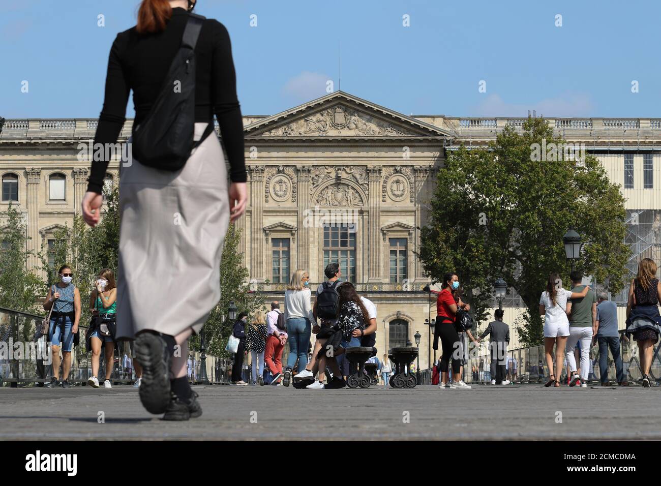 Parigi, Francia - Pont des Arts - EMMANUEL GUIBERT Biograhies dessinées - 12 settembre 2020 - Credit Ilona Barna BIPHONEWS Foto Stock