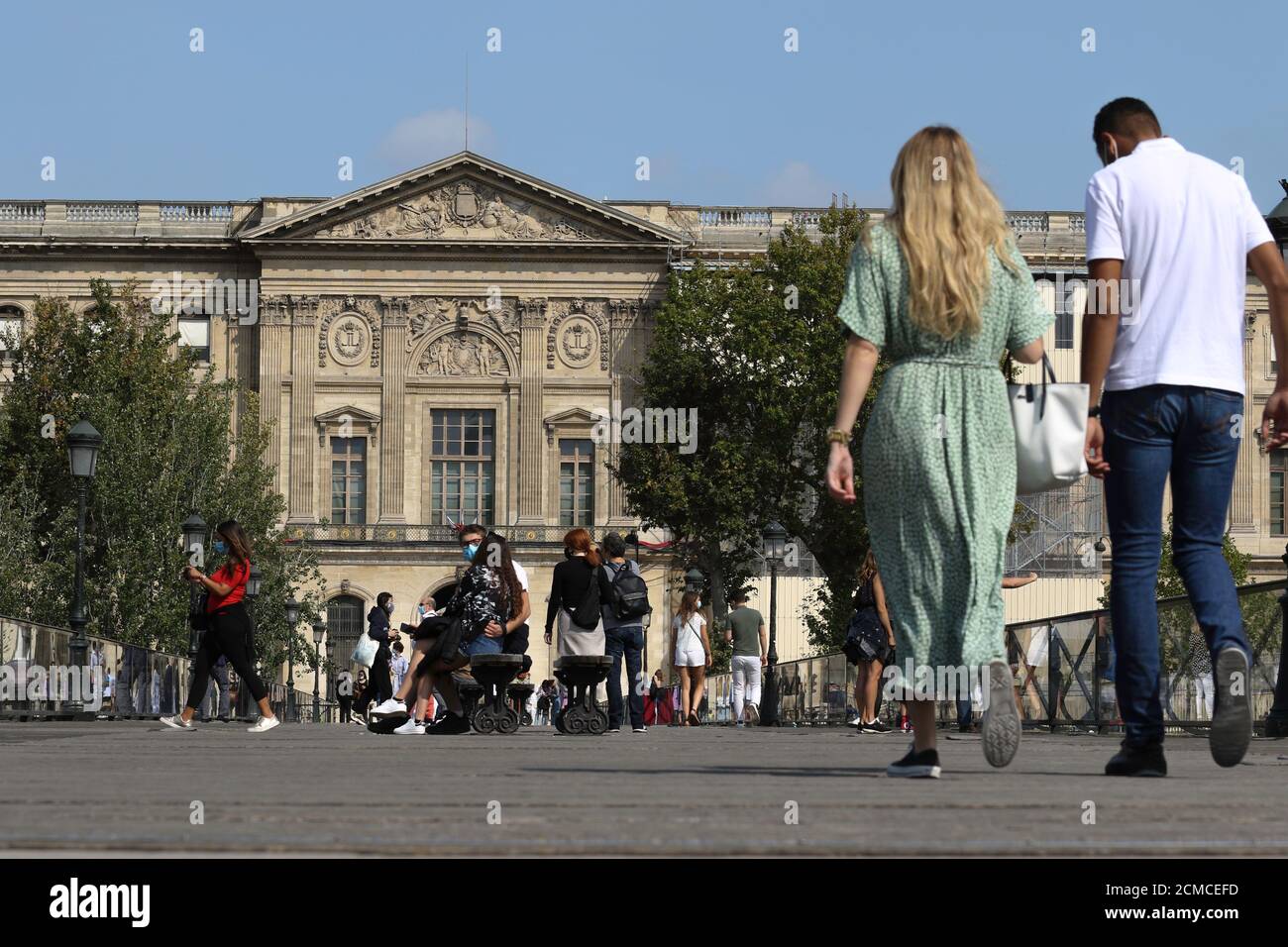 Parigi, Francia - Pont des Arts - EMMANUEL GUIBERT Biograhies dessinées - 12 settembre 2020 - Credit Ilona Barna BIPHONEWS Foto Stock