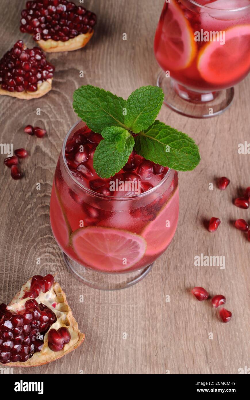 Cocktail di melograno Foto Stock