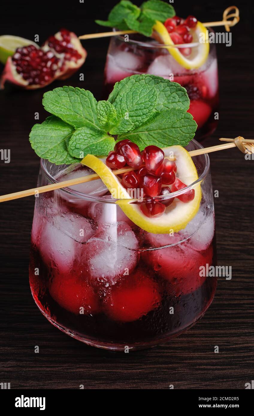 Cocktail di melograno Foto Stock