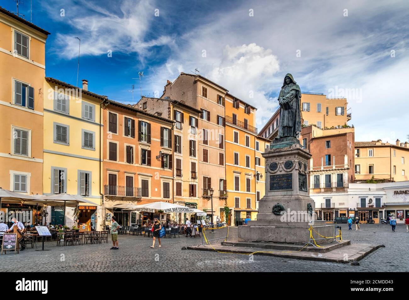 Piazza campo de' Fiori, Roma, Lazio, Italia Foto Stock