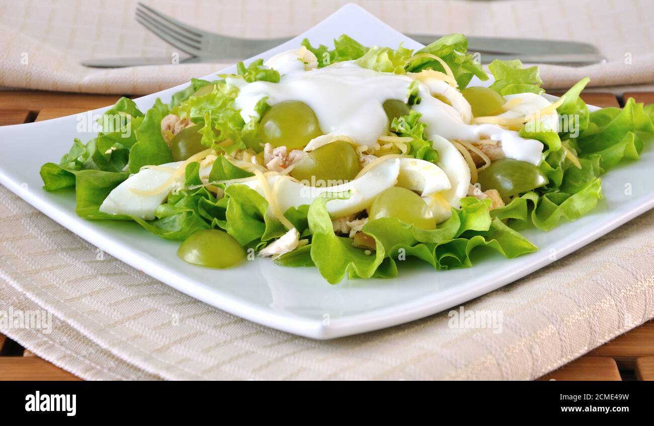 Insalata leggera con yogurt Foto Stock