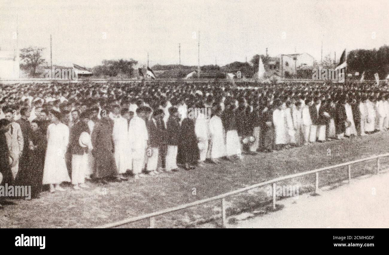 Rally a Shanghai nel maggio 1919. Foto Stock