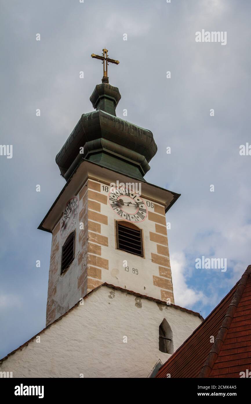 Heiligengeistkirche, storica chiesa ospedaliera pubblica di Weitra, Waldviertel, Austria Foto Stock