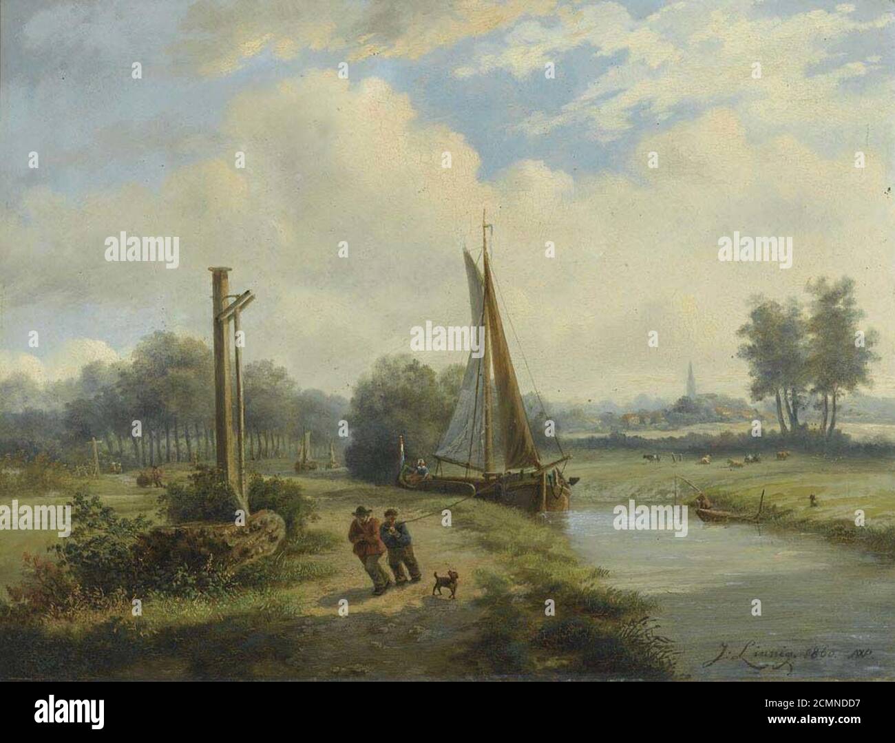 Jozef Linnig - il canale Breda. Foto Stock