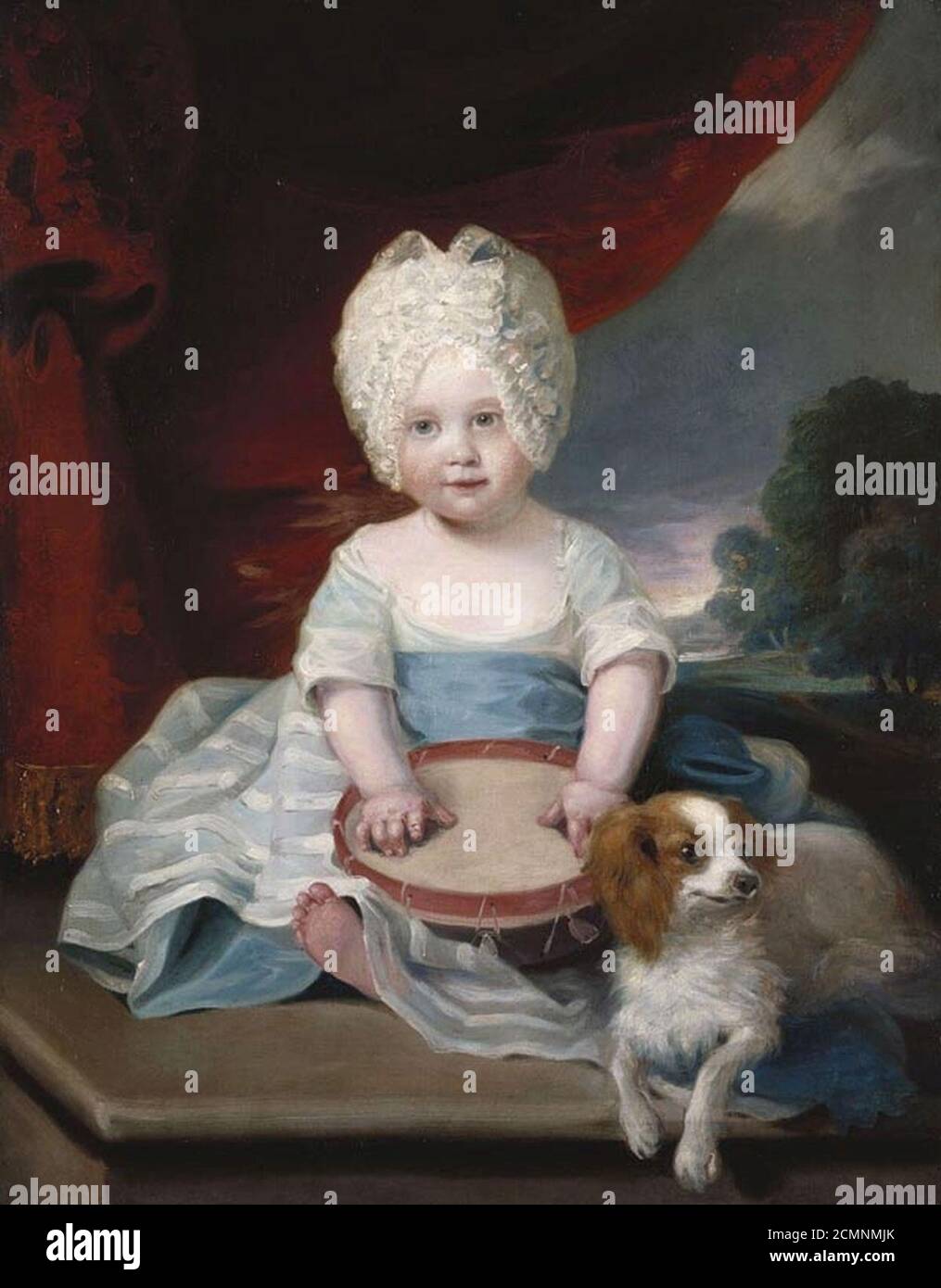 John Hoppner (1758-1810) - Principessa Amelia (1783-1810) Foto Stock