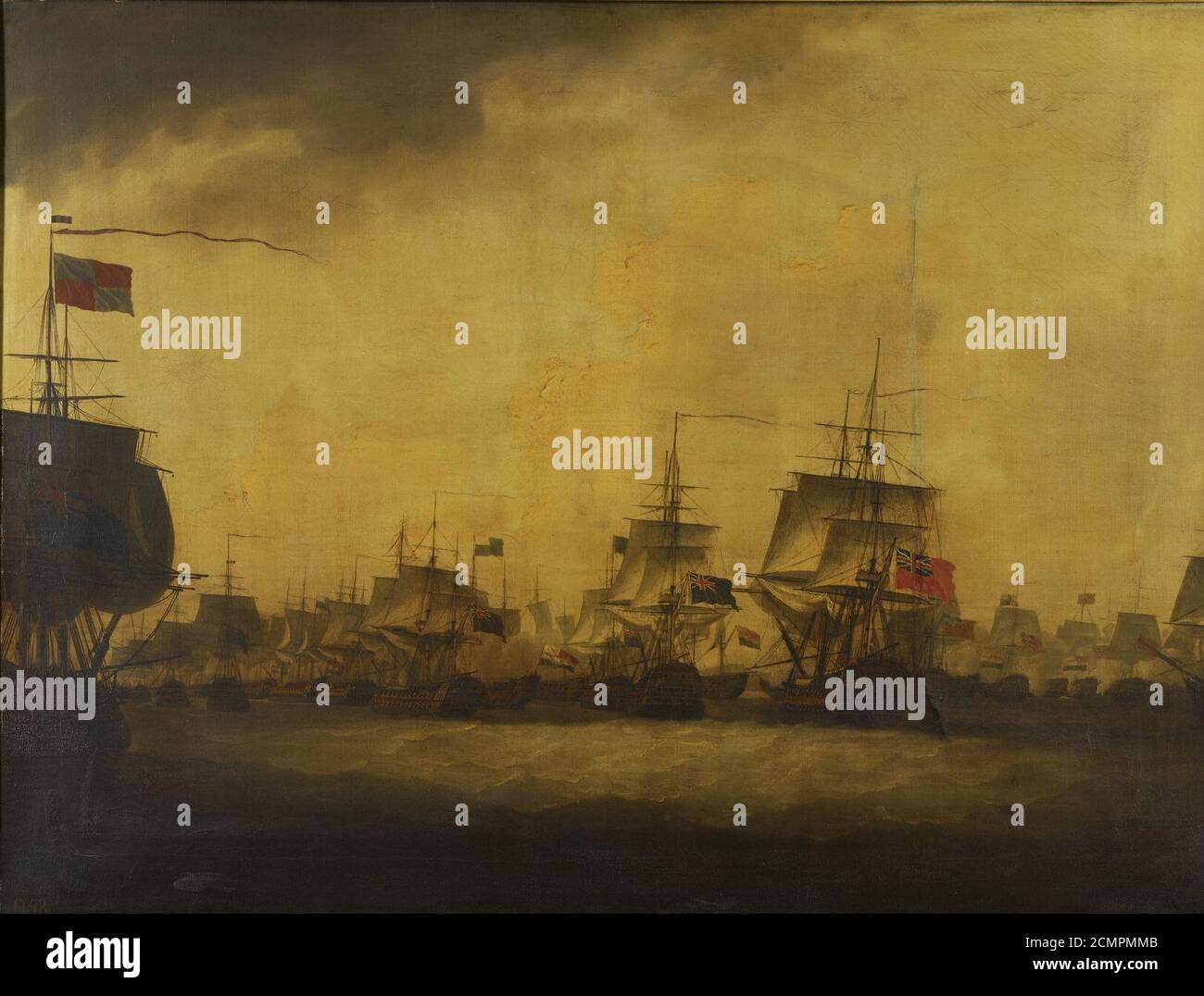 John Thomas Serres (1759-1825) - la battaglia di Camperdown, io l'inizio dell'azione Foto Stock