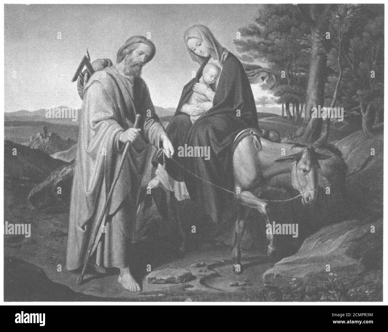 Joseph von Führich Heilige Familie. Foto Stock