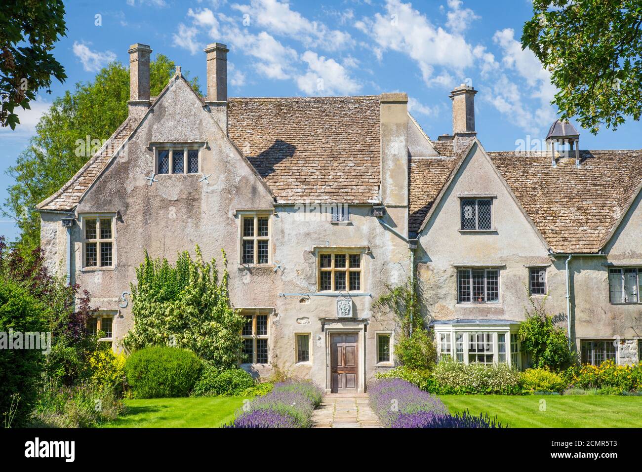 Avebury Manor nel villaggio di Avebury, Wiltshire, Inghilterra Foto Stock