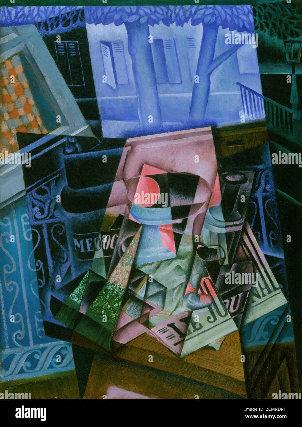 Juan Gris (José Victoriano González Pérez), spagnolo - Still Life Before a Open Window, Place Ravignan Foto Stock