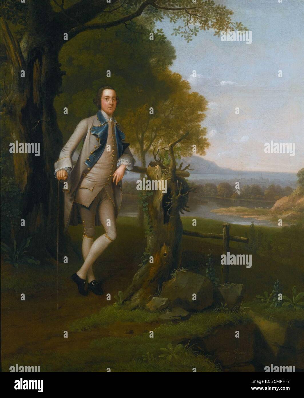John Shaw, 4th Bt (1728-1799), di Eltham Lodge, di Arthur Devis. Foto Stock