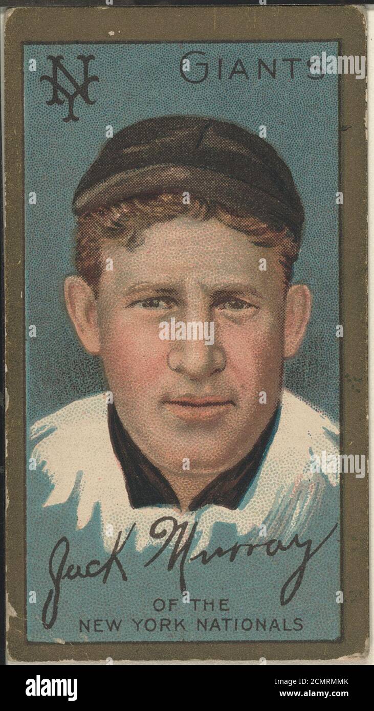 John J. Murray, New York Giants, baseball card ritratto Foto Stock