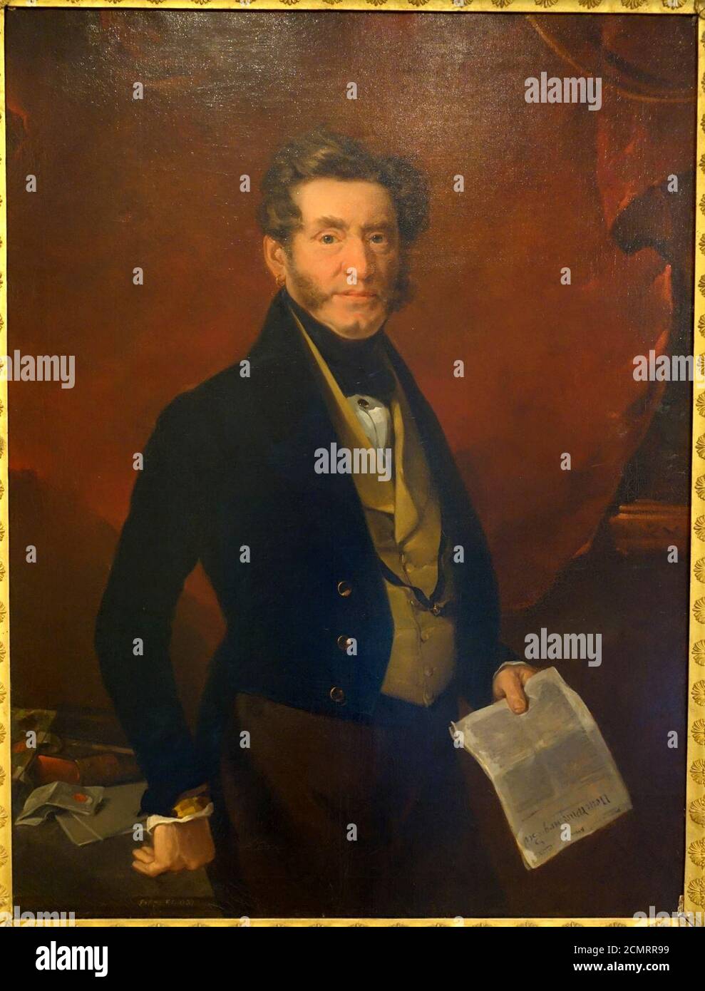 Joseph Freiherr von Wurtzburg, dello Schloss Mitwitz, Kreis Kornach, dall' onorevole Ferdinand von Rayski, Wurzburg, 1837, Foto Stock