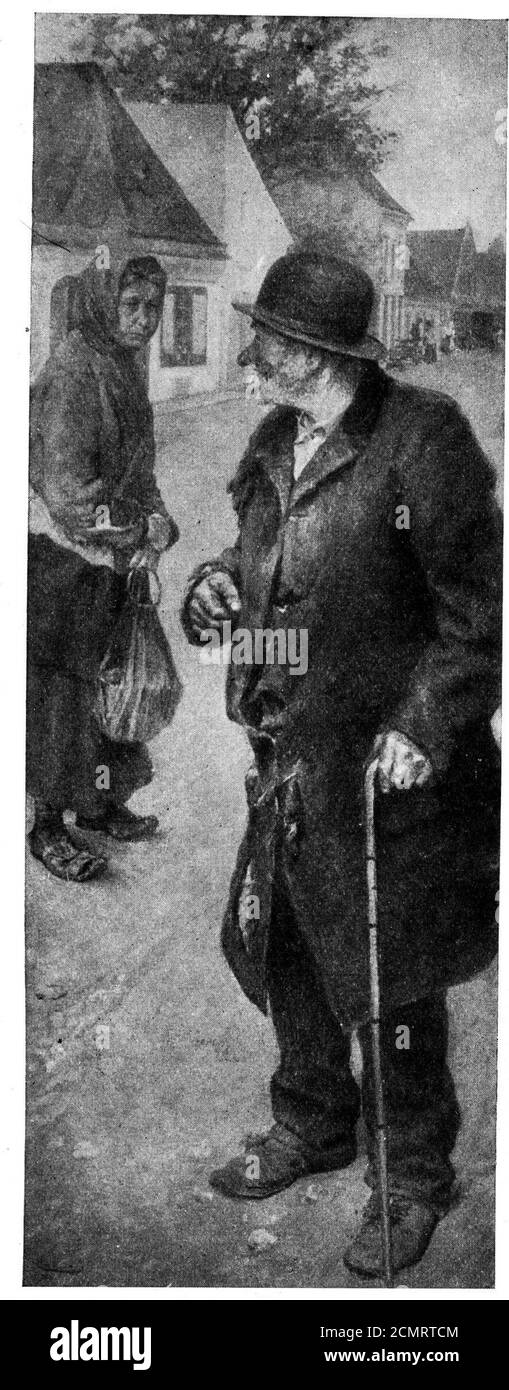 Josef Engelhart Begegnung 1923 DGE. Foto Stock