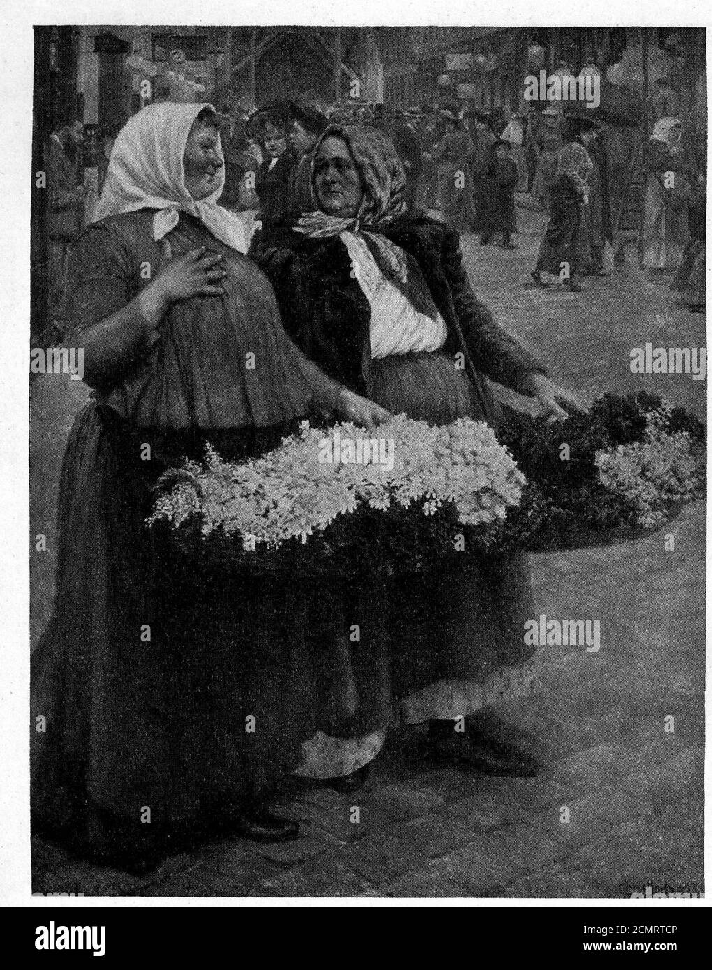 Josef Engelhart Wiener Blumenmädchen 1923 DGE. Foto Stock