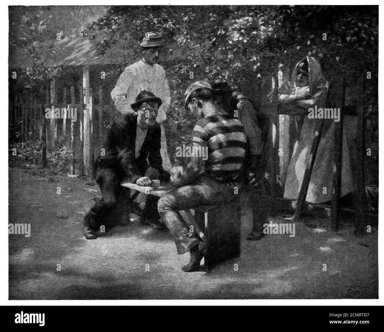 Josef Engelhart Die Kartenspieler 1914 DGE. Foto Stock