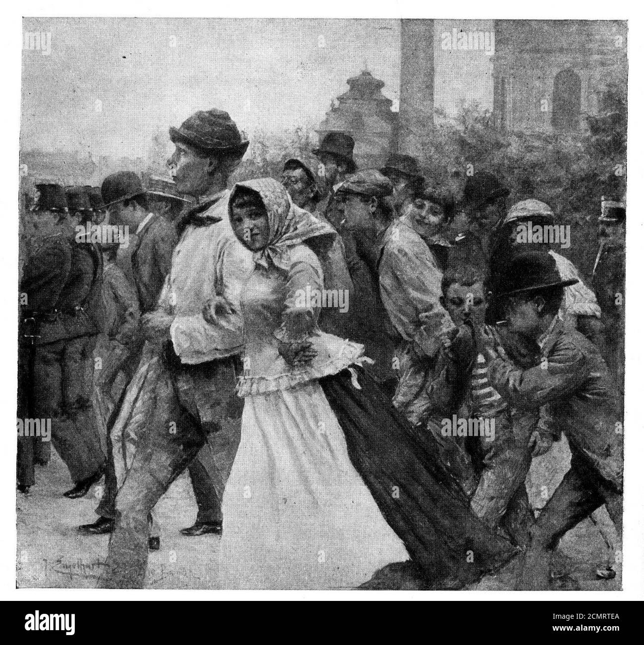 Josef Engelhart Die Wiener Burgmusik 1914 DGE. Foto Stock