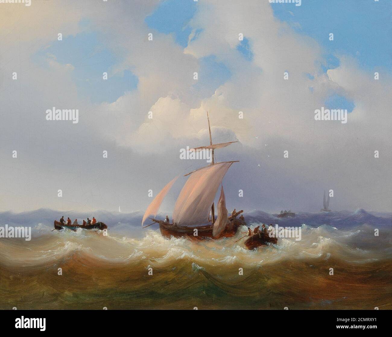 Josef Püttner - piccola scena stabile con pecora. Foto Stock