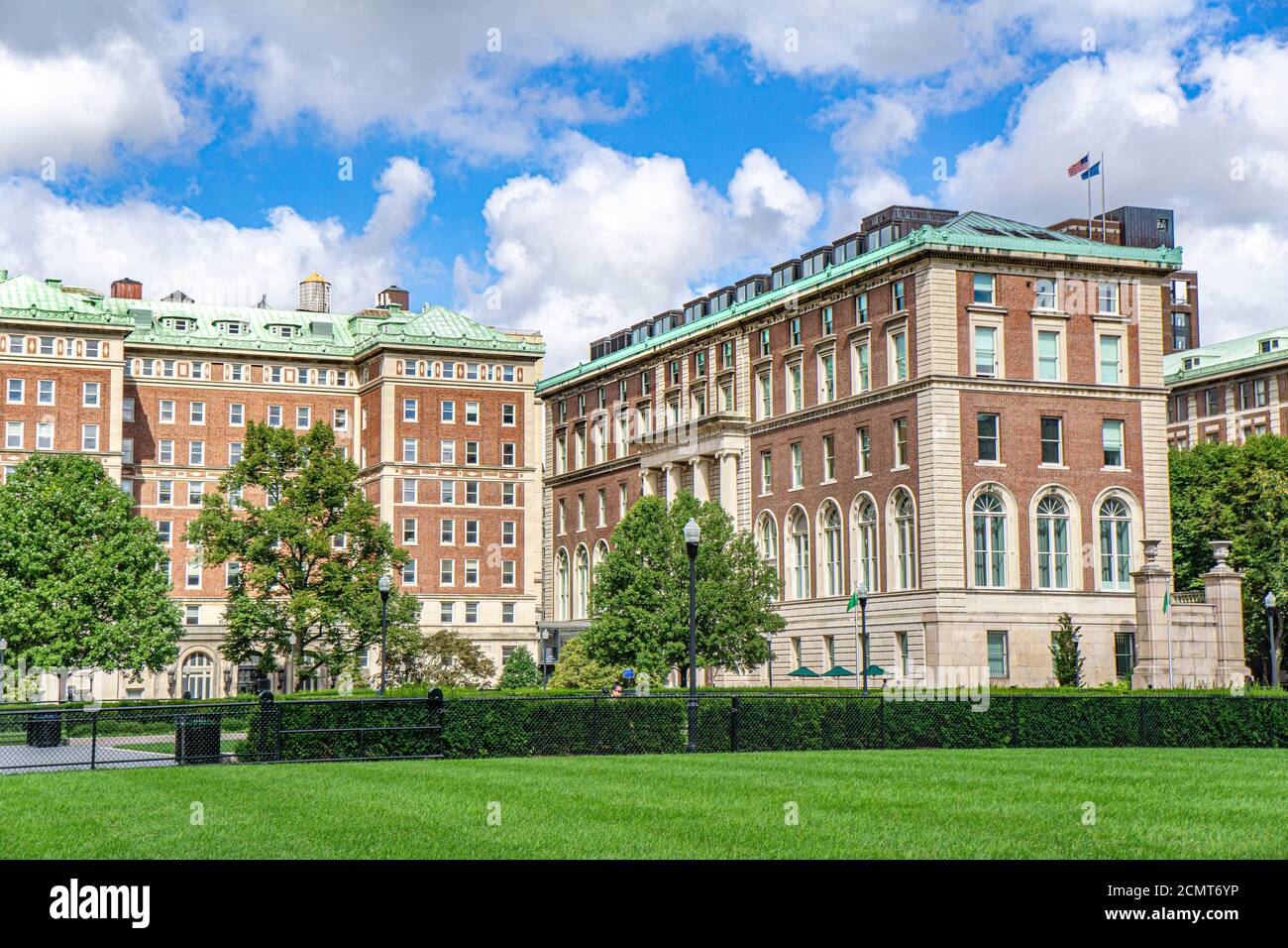 Furnald e Pulitzer Halls, Columbia University, New York City, New York, Stati Uniti Foto Stock