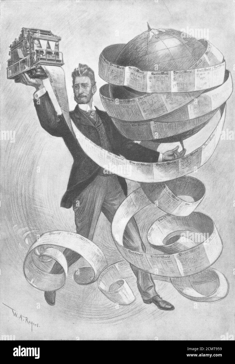Joseph Pulitzer - W. A Rogers. Foto Stock
