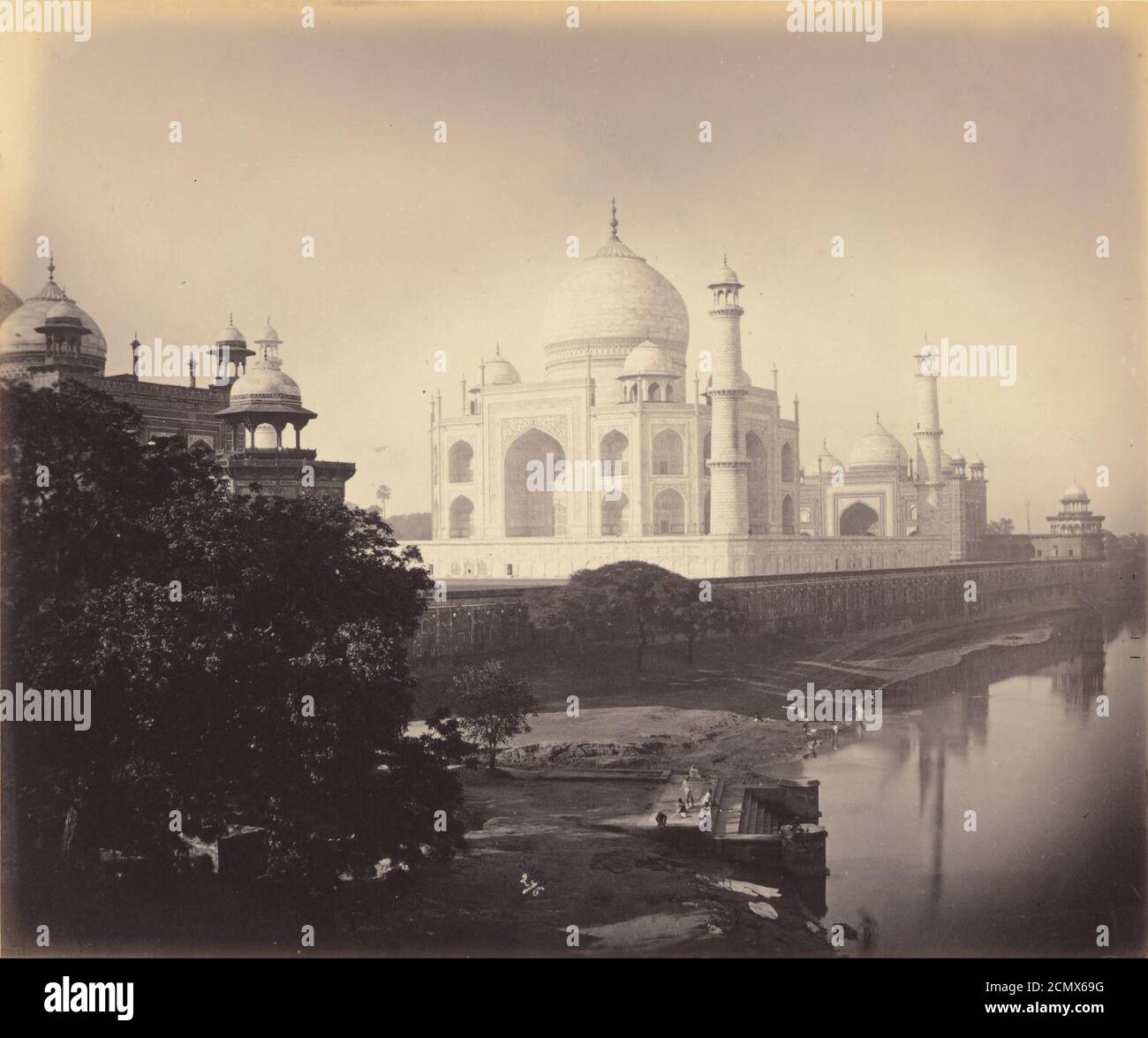 John Saché (francese, attivo India 1860 - 1880) - (il Taj Mahal, Agra, India) Foto Stock