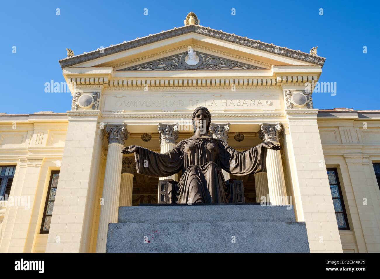 L'Università dell'Avana, la più antica istituzione di istruzione superiore di Cuba Foto Stock