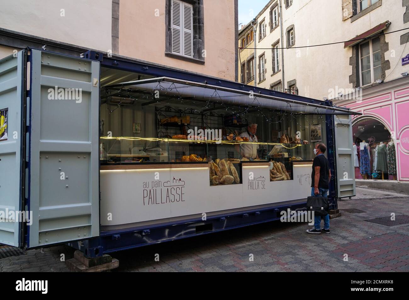 Clermont Ferrand - 08/24/2020 : Pain Paillasse panetteria inizia di nuovo con una soluzione di cibo di strada Foto Stock