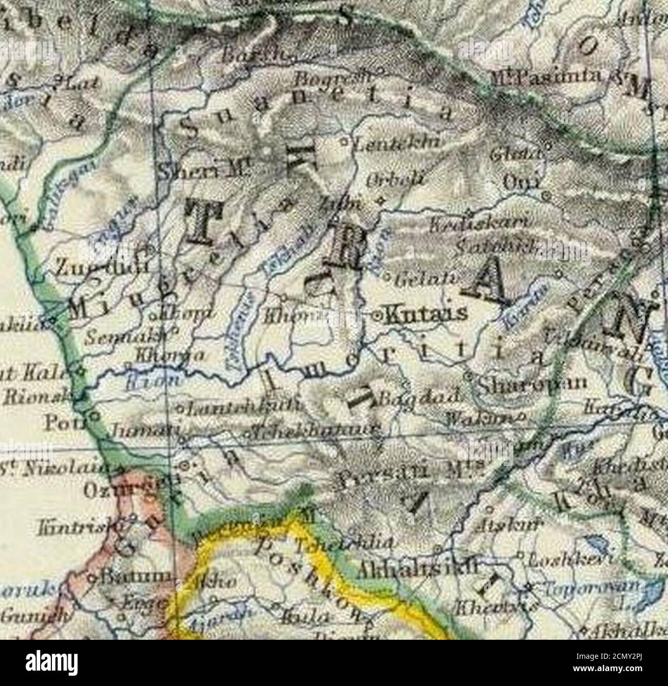 Johnston Alexander Keith (1804-1871). Turchia in Asia Transcaucasia. 1861 (BB). Foto Stock