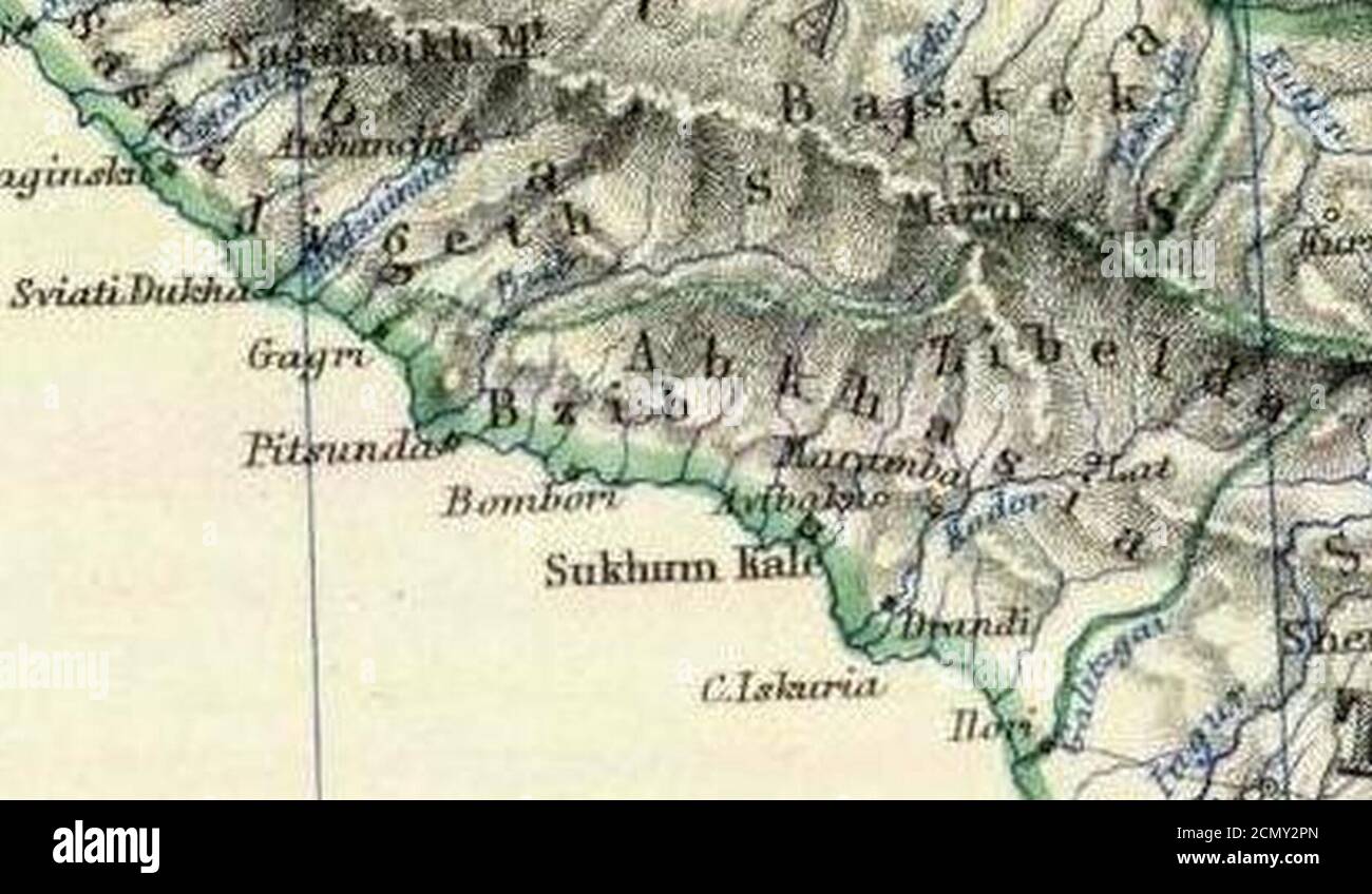 Johnston Alexander Keith (1804-1871). Turchia in Asia Transcaucasia. 1861 (BAB). Foto Stock