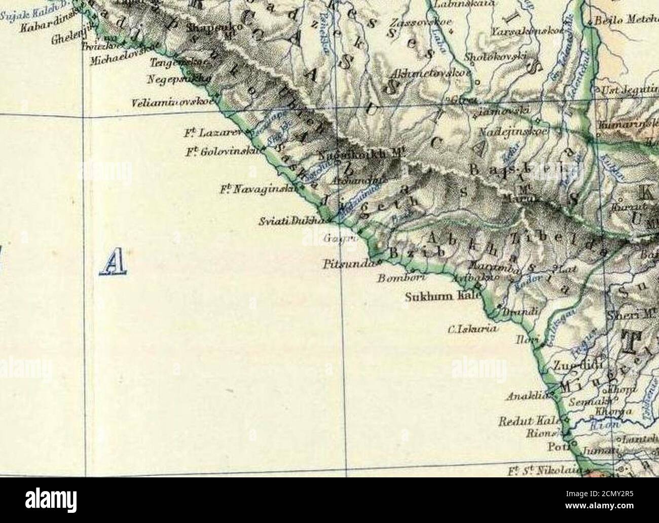 Johnston Alexander Keith (1804-1871). Turchia in Asia Transcaucasia. 1861 (BCA). Foto Stock