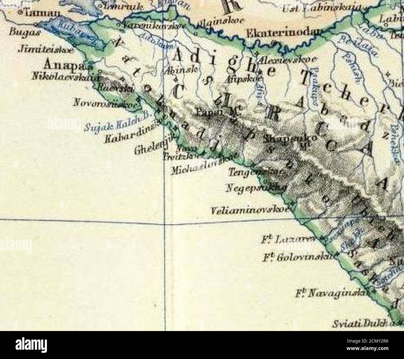 Johnston Alexander Keith (1804-1871). Turchia in Asia Transcaucasia. 1861 (BAA). Foto Stock