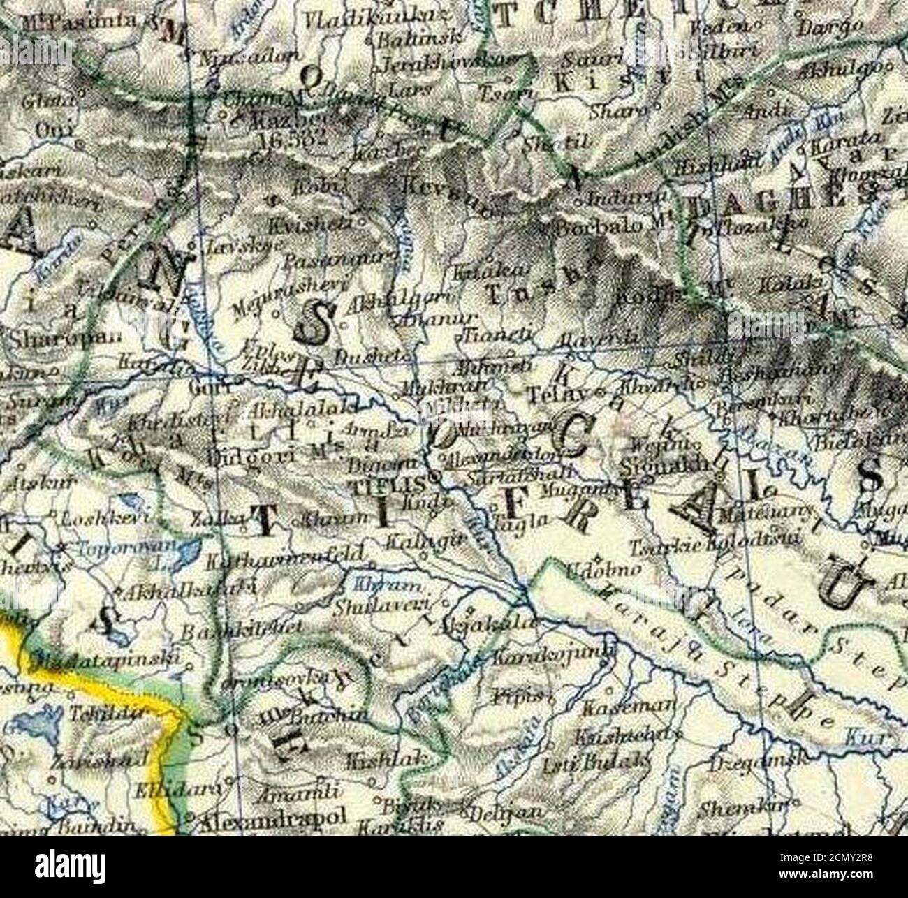 Johnston Alexander Keith (1804-1871). Turchia in Asia Transcaucasia. 1861 (BDC). Foto Stock