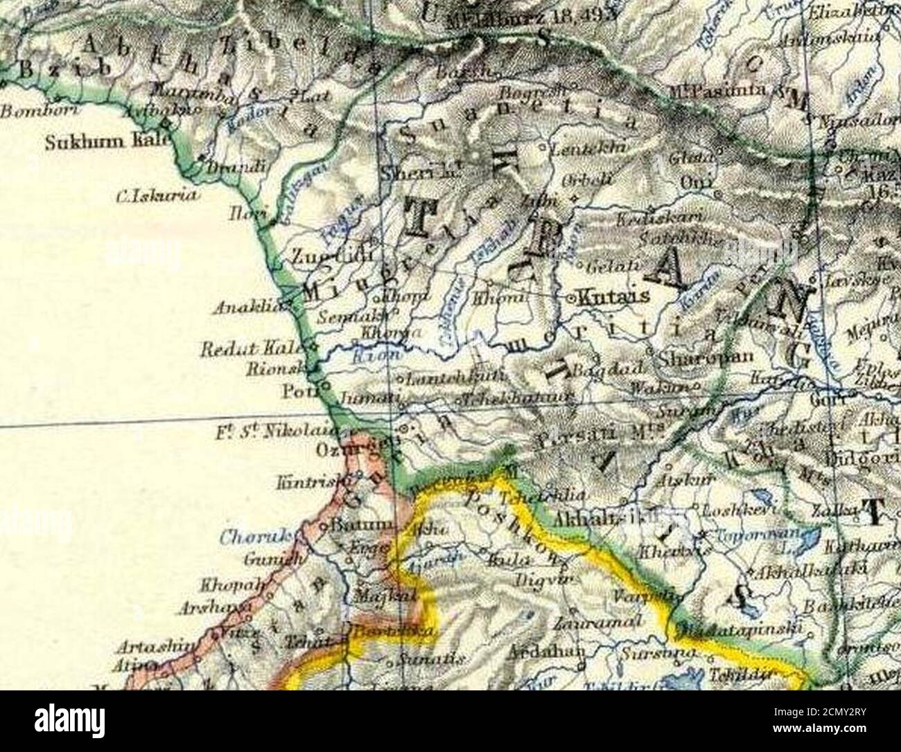 Johnston Alexander Keith (1804-1871). Turchia in Asia Transcaucasia. 1861 (BDB). Foto Stock