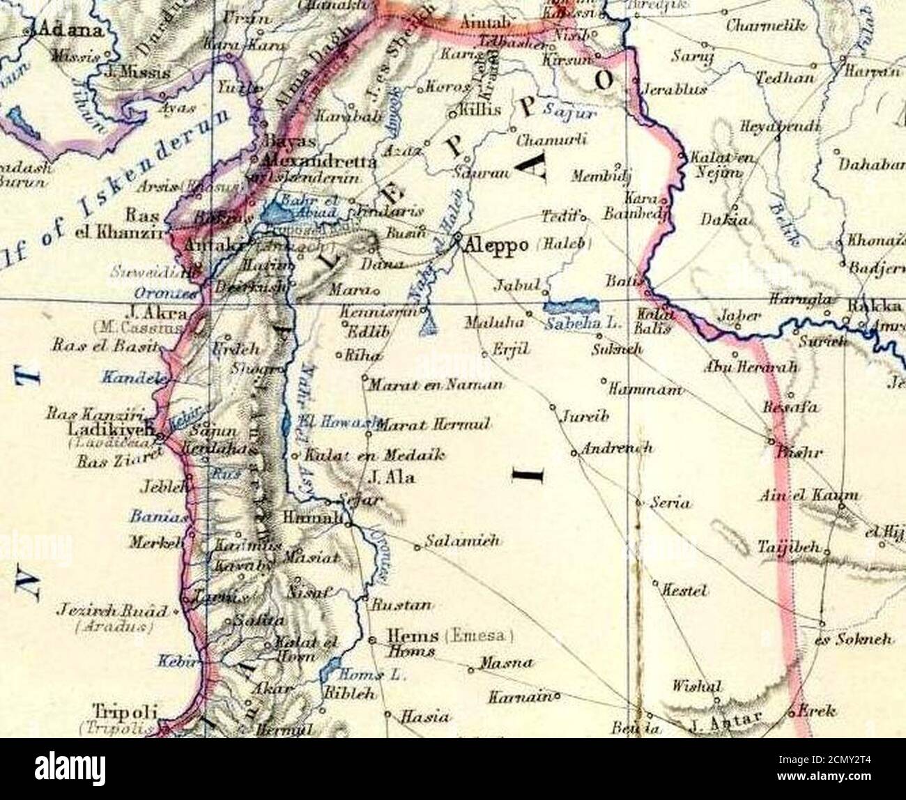 Johnston Alexander Keith (1804-1871). Turchia in Asia Transcaucasia. 1861 (CCD). Foto Stock