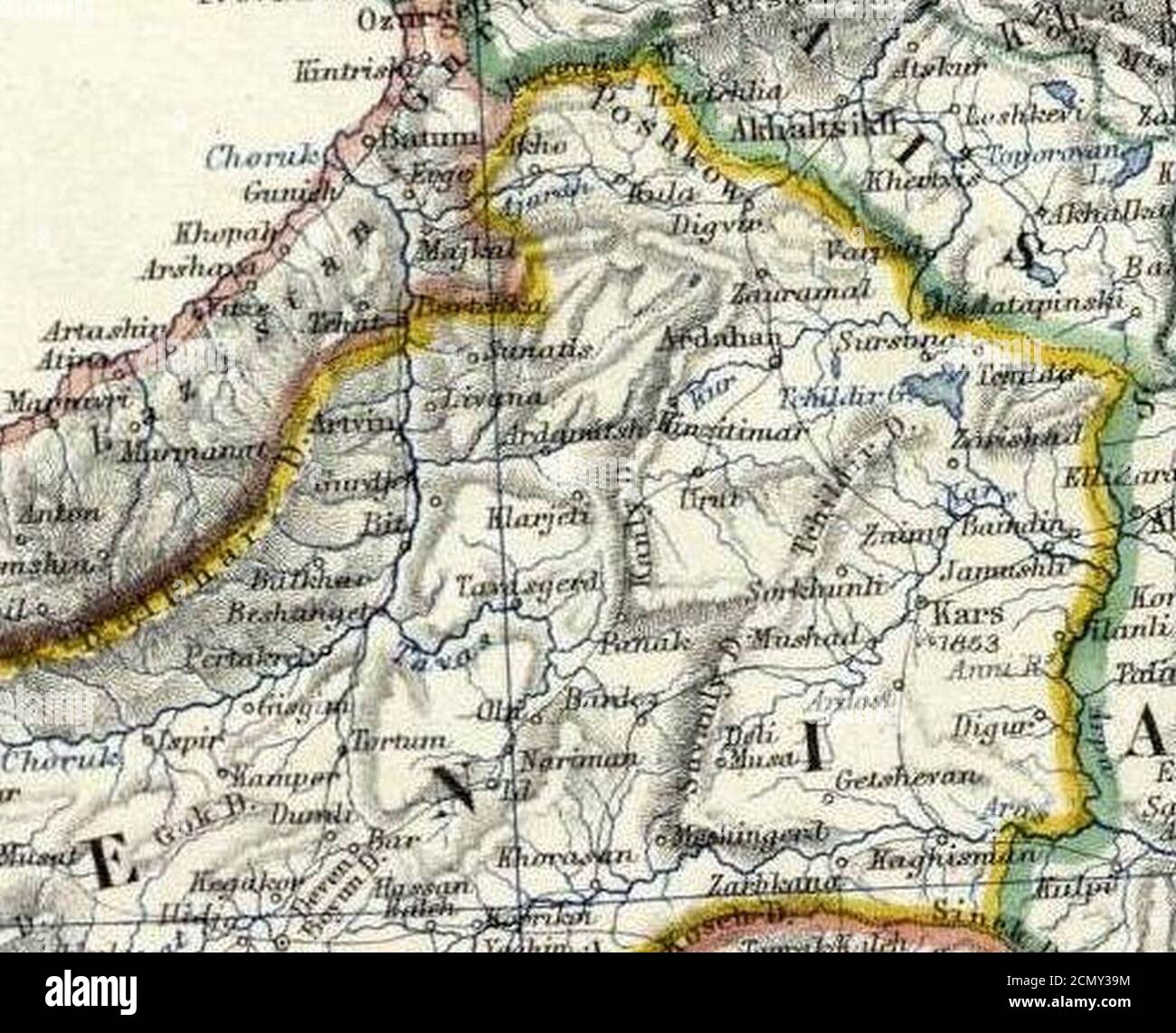 Johnston Alexander Keith (1804-1871). Turchia in Asia Transcaucasia. 1861 (EBA). Foto Stock