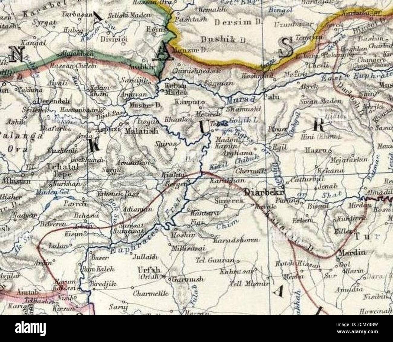 Johnston Alexander Keith (1804-1871). Turchia in Asia Transcaucasia. 1861 (EFB). Foto Stock