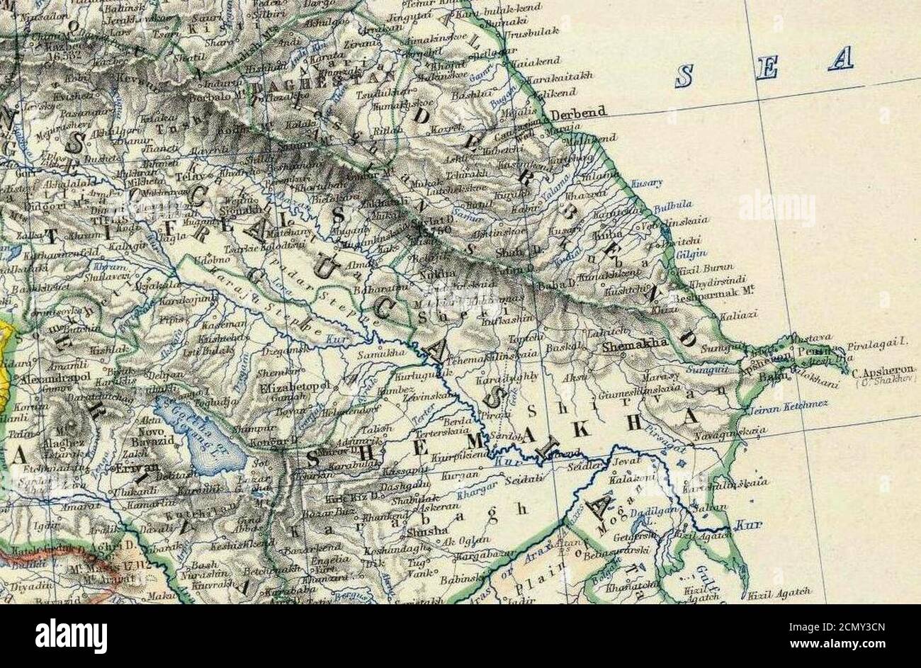 Johnston, Alexander Keith (1804-1871). Turchia in Asia, Transcaucasia. 1861 (BFA). Foto Stock